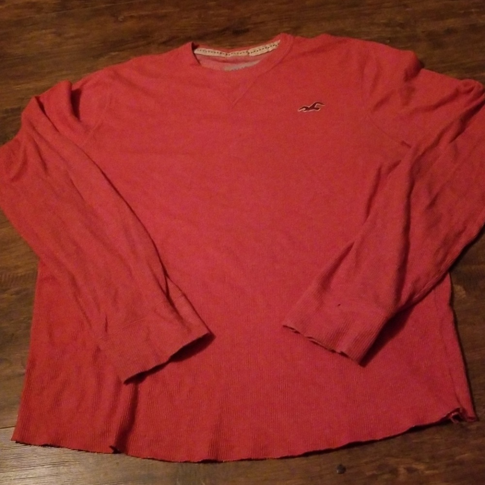 Hollister rust/ burnt orange thin sweater